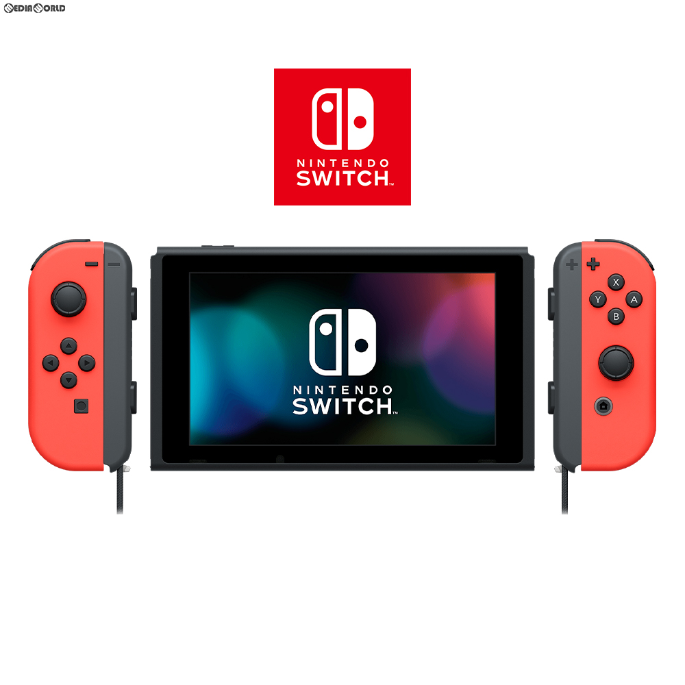 【中古即納】[本体][Switch]マイニンテンドーストア限定 Nintendo Switch(ニンテンドースイッチ) カスタマイズ Joy-Con(L) ネオンレッド/