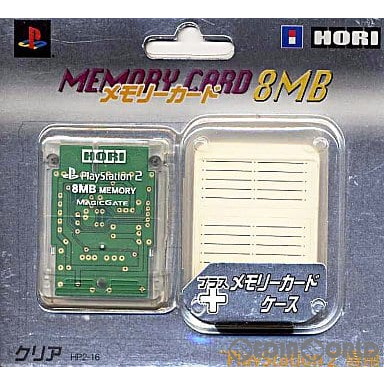 【中古即納】[ACC][PS2]メモリーカード8MB クリア ソニーライセンス商品 HORI(HP2-16)(20011108)