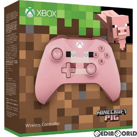 【中古即納】[ACC][XboxOne]Xbox ワイヤレス コントローラー(Minecraft Pig)(マインクラフト ピッグ) 日本マイクロソフト(WL3-00054)(201