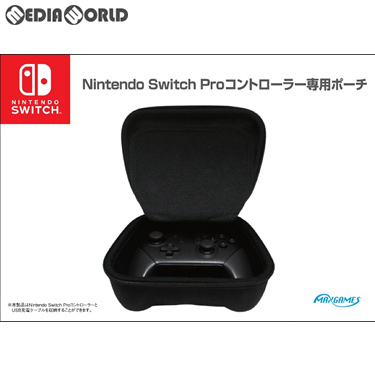 【中古即納】[ACC][Switch]Nintendo Switch(ニンテンドースイッチ) Proコントローラー専用ポーチ ブラック マックスゲームズ(HACP-04BK)(