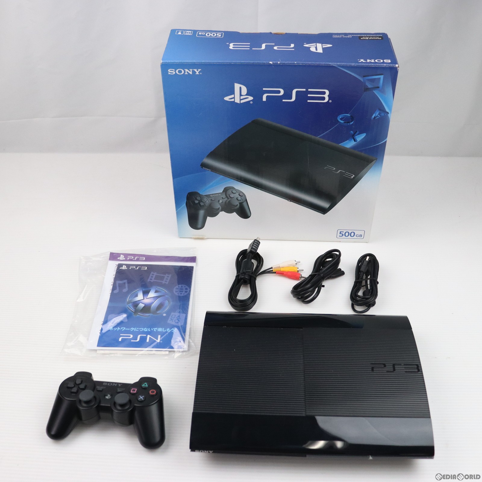 【中古即納】[本体][PS3]プレイステーション3 PlayStation3 チャコール・ブラック HDD500GB(CECH-4300C)(20140828)