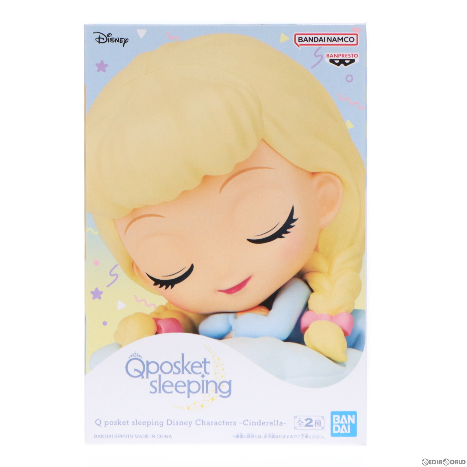 【中古即納】[FIG]シンデレラ B(クッションブルー) Q posket sleeping Disney Characters -Cinderella- フィギュア プライズ(2631215) バ
